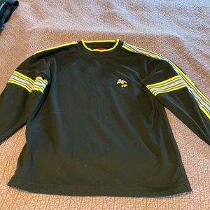 Union bay black sweater with yellow stripes